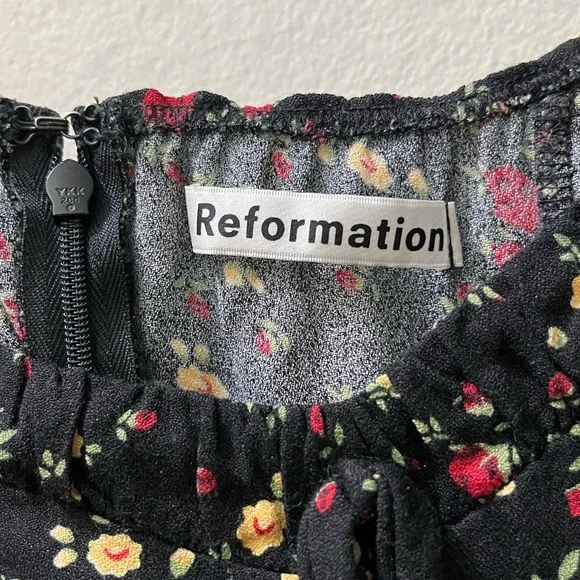 Reformation Sydney Dress in Rebecca, Size 6 - Picture 3 of 12